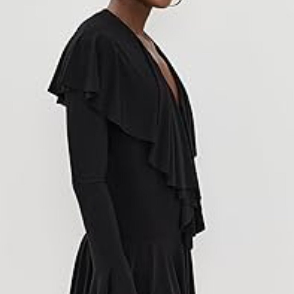 Norma Kamali Long Sleeve Ruffle Dress - Picture 2 of 2